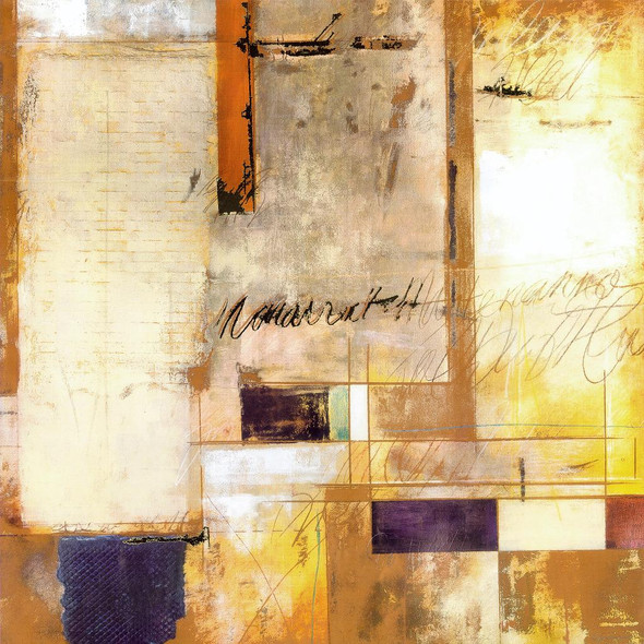 Rusty Abstract 03 (PRT_1556) - Canvas Art Print - 33in X 33in