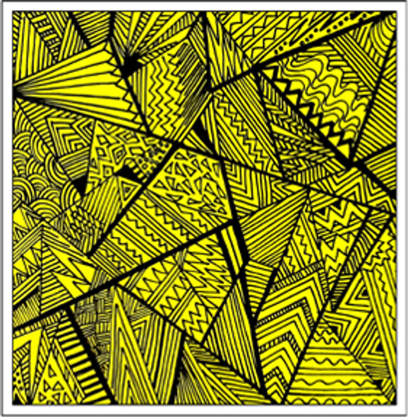 Linework (ART_6998_40861) - Handpainted Art Painting - 6in X 6in