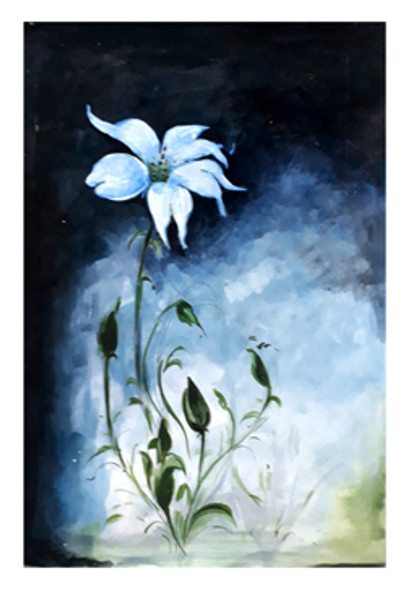 Flower (ART_6998_40852) - Handpainted Art Painting - 10in X 14in