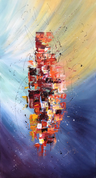 Modern art painting  (ART_6706_40999) - Handpainted Art Painting - 36in X 18in