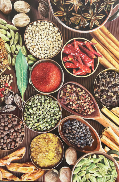 Spices painting  (ART_6706_42247) - Handpainted Art Painting - 24in X 36in