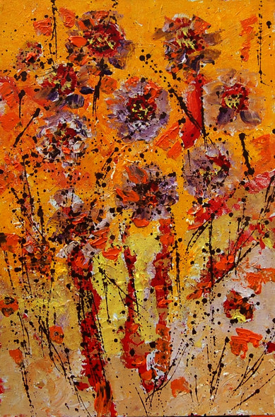 BLOOMS (ART_2860_42436) - Handpainted Art Painting - 20in X 30in