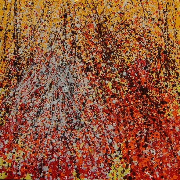 FALL FOREST 3 (ART_2860_42431) - Handpainted Art Painting - 28in X 28in