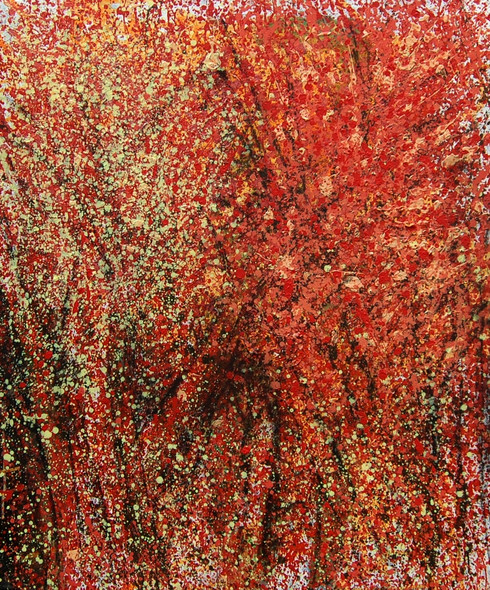 FALL FOREST 2 (ART_2860_42430) - Handpainted Art Painting - 30in X 30in