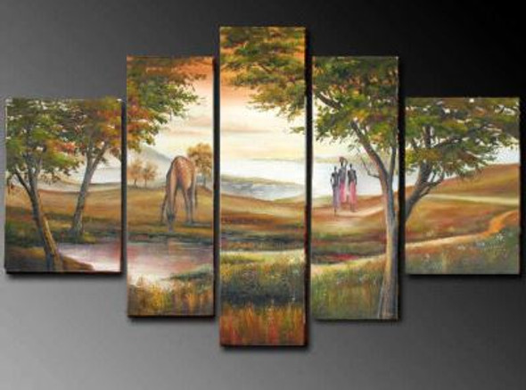 Mysterious Forest - Handpainted Art Painting - 72in X 36in