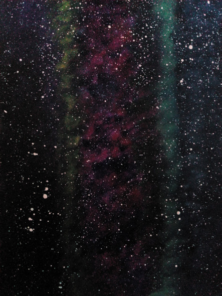 Galaxy (ART_3014_45726) - Handpainted Art Painting - 16in X 11in