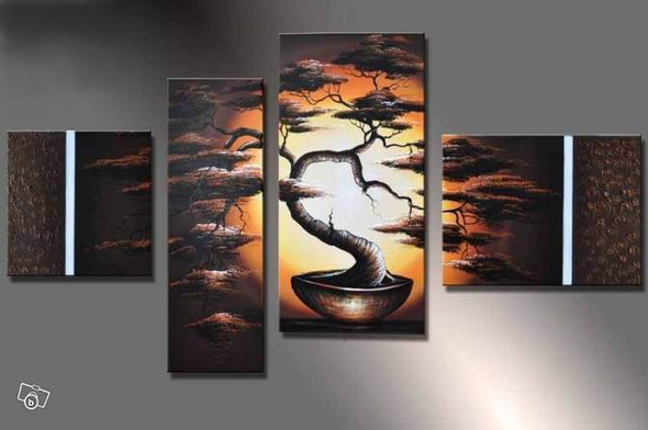 Tree Furnish 06 - Handpainted Art Painting - 68in X 32in