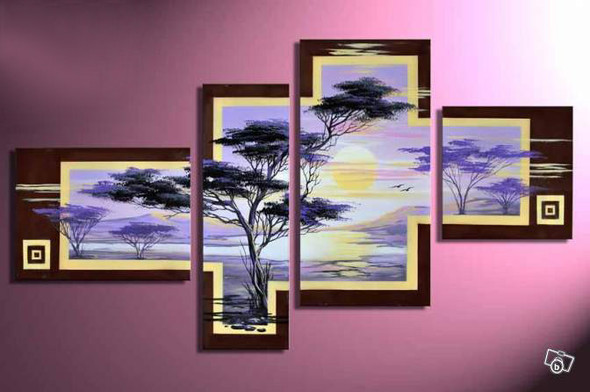 Tree Furnish 07 - Handpainted Art Painting - 68in X 32in