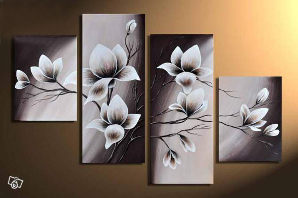 Flower, flowers, blossom, white blossom, multi piece flower, multi piece white flower, flower vase
