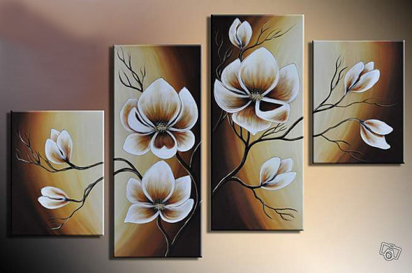 Flower, flowers, blossom, white blossom, multi piece flower, multi piece white flower