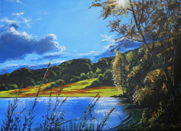 Sunny Day (PRT_7348_46910) - Canvas Art Print - 30in X 22in