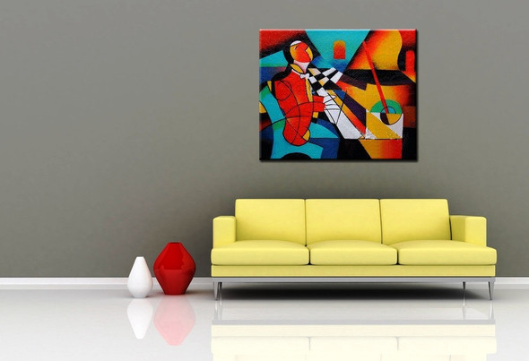 Music 5 - Handpainted Art Painting - 36in X 24in