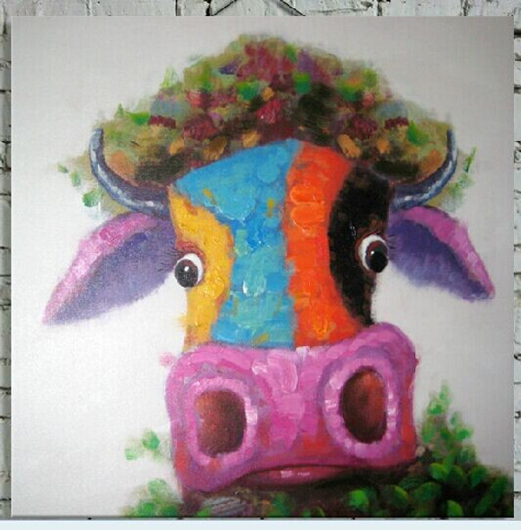 Cow,Colorful Cow,Cow Expression,funny Cow