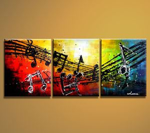 music, musical notes, melody, abstract, multi piece