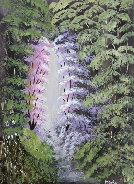 Enchanted Forest (ART_7462_48467) - Handpainted Art Painting - 17in X 12in