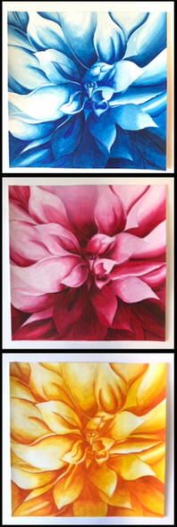 Series of a flower (ART_7461_48238) - Handpainted Art Painting - 9in X 9in