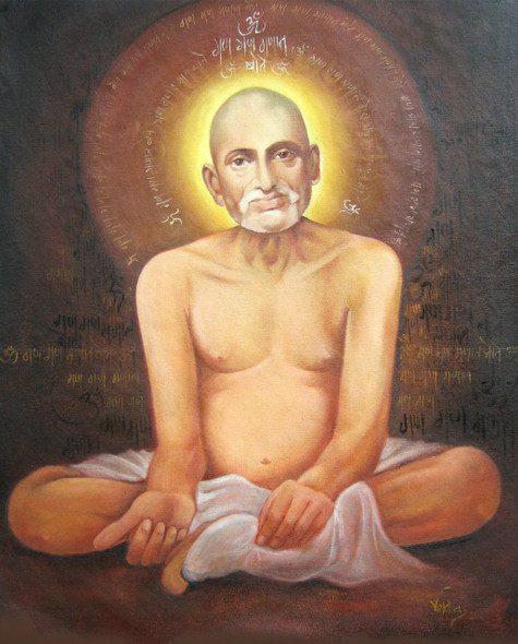 gajanan maharaj, painting of gajanan maharaj