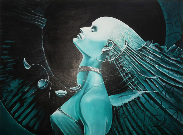 Spectrum (ART_1806_14647) - Handpainted Art Painting - 36in X 36in
