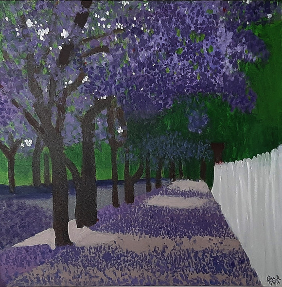 Purple Maple (PRT_5839_50161) - Canvas Art Print - 18in X 18in