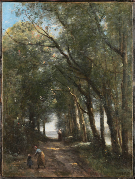 A Lane Through The Trees by Camille Corot
(PRT_4300) - Canvas Art Print - 18in X 24in