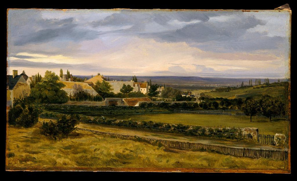 A Village In A Valley by Theodore Rousseau
(PRT_4341) - Canvas Art Print - 22in X 14in