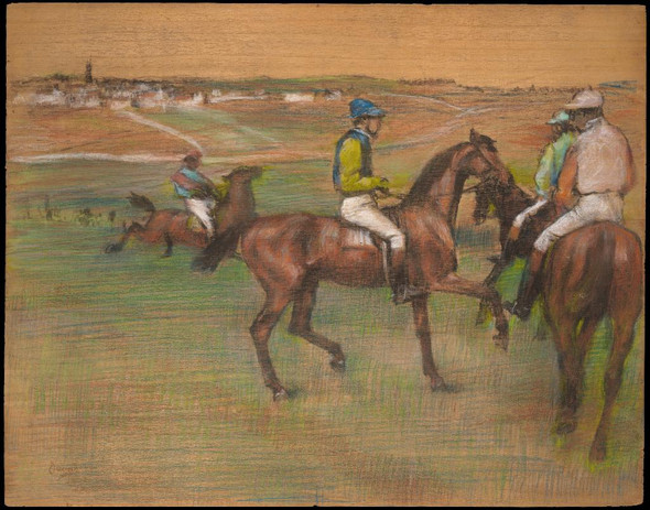 Race Horses by Edgar Degas
(PRT_4430) - Canvas Art Print - 22in X 18in