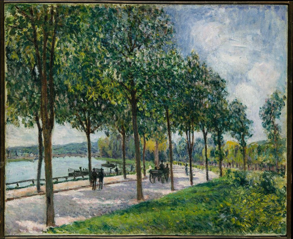 All√©e Of Chestnut Trees by Alfred Sisley
(PRT_4452) - Canvas Art Print - 22in X 18in