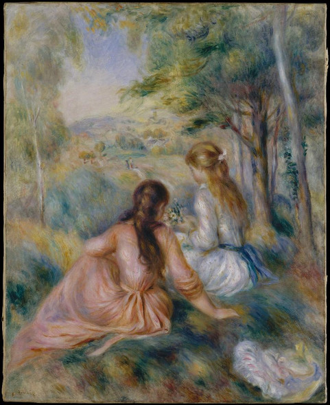 In The Meadow by Auguste Renoir
(PRT_4465) - Canvas Art Print - 18in X 23in