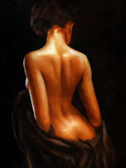 lady, woman, girl , woman painting, nude, nude art, nude painting, painting of the nude lady