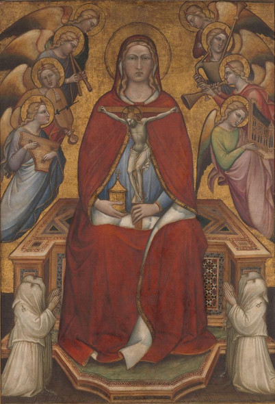 Saint Mary Magdalen Holding A Crucifix; (reverse) The Flagellation by Spinello Aretino
(PRT_4563) - Canvas Art Print - 16in X 23in