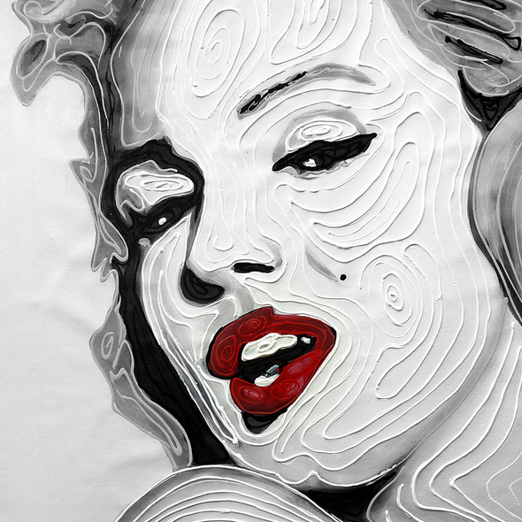 Pop Art,Red Lips,Lip Expressions,Marilyn Monroe,Top Artist