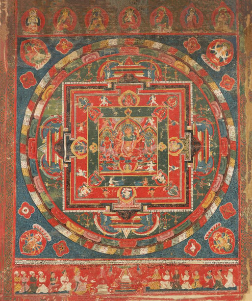 Vasudhara Mandala.
(PRT_4691) - Canvas Art Print - 17in X 20in