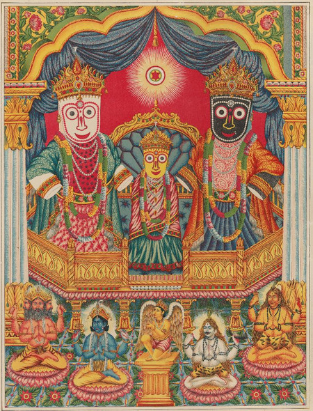 Shri Shri Jagannatha (Krishna As The Lord Of The World)
(PRT_4685) - Canvas Art Print - 15in X 20in