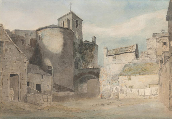 Fortified Entrance To A Welsh Town (East Gate Of Caernarvon) by John Varley
(PRT_5039) - Canvas Art Print - 20in X 14in