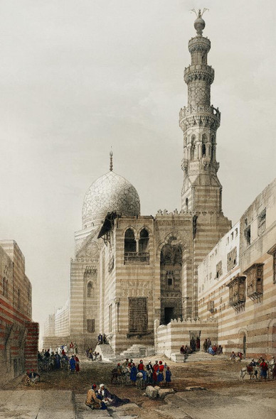 Tombs Of The Khalifs (Caliphs) Cairo by David Roberts
(PRT_5538) - Canvas Art Print - 20in X 31in