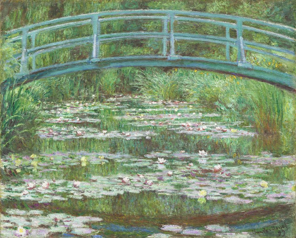The Japanese Footbridge (1899) by Claude Monet
(PRT_5288) - Canvas Art Print - 23in X 19in