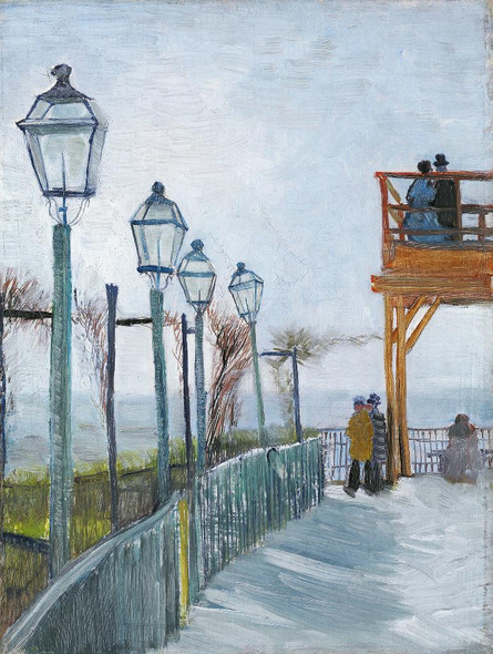 Terrace And Observation Deck At The Moulin De Blute-Fin, Montmartre (1887) by Vincent Van Gogh
(PRT_5322) - Canvas Art Print - 12in X 15in