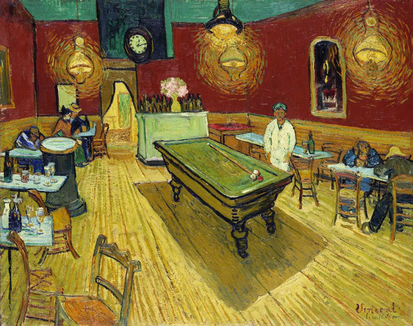 Le Caf√© De Nuit (The Night Caf√©) (1888) by Vincent van Gogh
(PRT_5402) - Canvas Art Print - 18in X 14in