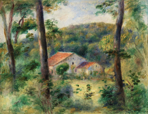 Environs Of Briey (Environs De Briey) (1899) By Pierre-Auguste Renoir (PRT_5620) - Canvas Art Print - 32in X 25in