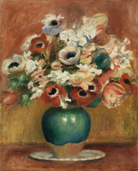 Flowers (Fleurs) (1885) By Pierre-Auguste Renoir (PRT_5624) - Canvas Art Print - 26in X 32in