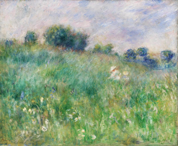 Meadow (La Prairie) (1880) By Pierre-Auguste Renoir (PRT_5648) - Canvas Art Print - 34in X 28in