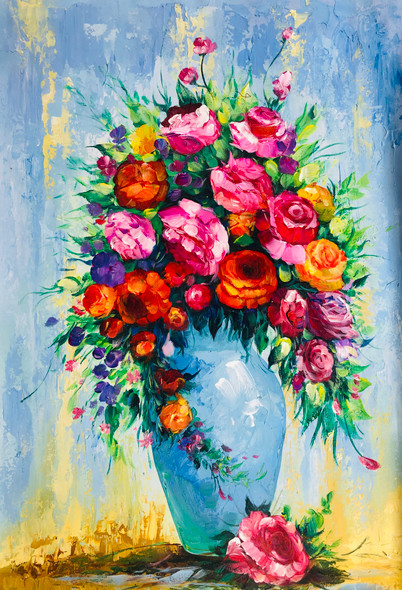 Buy Flower Forest - Realism, Floral, Nature Painting Online | Fizdi