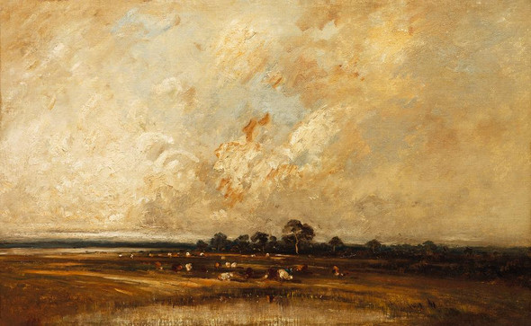 Marshland By Jules Dupr√© (PRT_6737) - Canvas Art Print - 41in X 25in