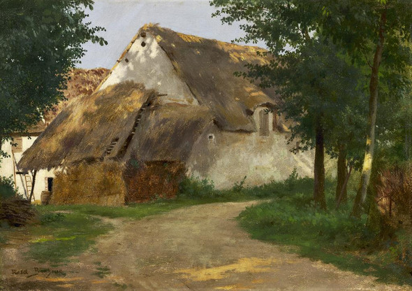 The Farm At The Entrance Of The Wood By Rosa Bonheur (PRT_6764) - Canvas Art Print - 33in X 23in