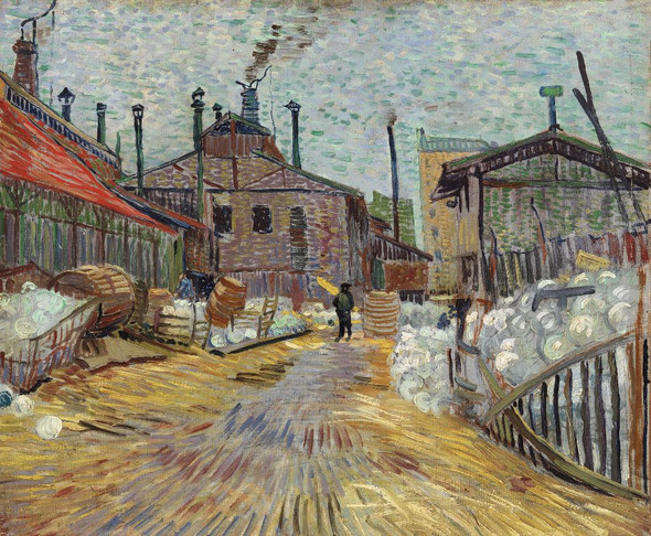 The Factory By Vincent Van Gogh (PRT_6881) - Canvas Art Print - 32in X 26in