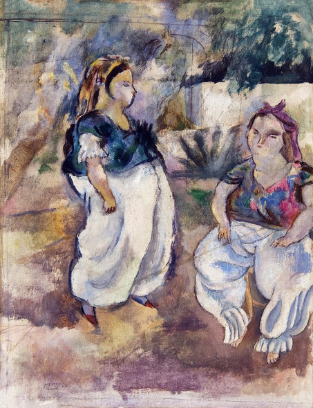 Les Tunisiennes By Jules Pascin (PRT_7000) - Canvas Art Print - 15in X 19in