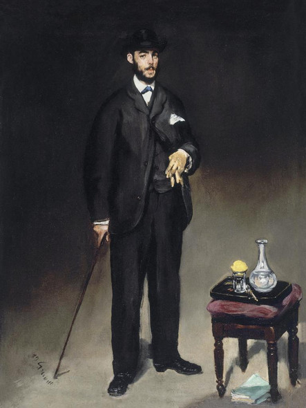 Portrait De Theodore Duret (1868) By Edouard Manet (PRT_7223) - Canvas Art Print - 18in X 25in
