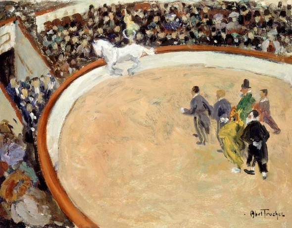 The M√©drano Circus, Boulevard Rochechouard (1907) By Louis Abel Truchet (PRT_7240) - Canvas Art Print - 25in X 19in