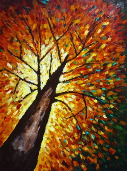 Trees  (PRT_7809_55509) - Canvas Art Print - 36in X 24in