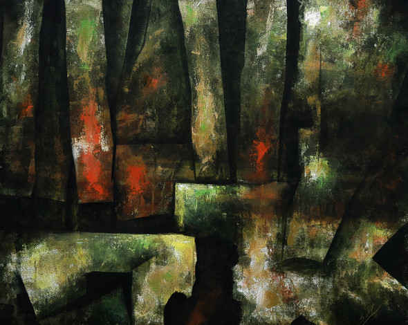 Abstract Art (ART_464_55609) - Handpainted Art Painting - 35in X 32in